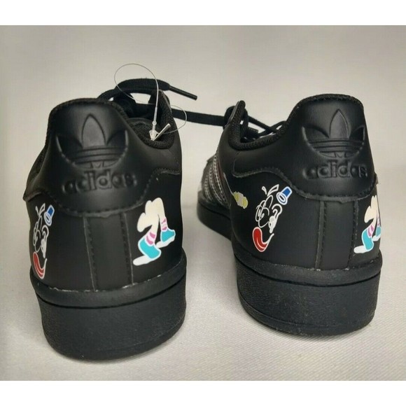 New Adidas Superstar Comic Art Sneaker Black Men\'s Size: 6.5 / Women\'s Size: 7.5 main image 7